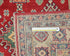 4x6 Red Kuba Afghan Hand Knotted Wool Area Rug